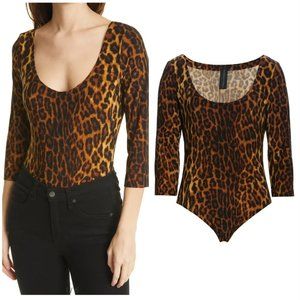 Norma Kamali Scoop Neck Pantera Bodysuit
